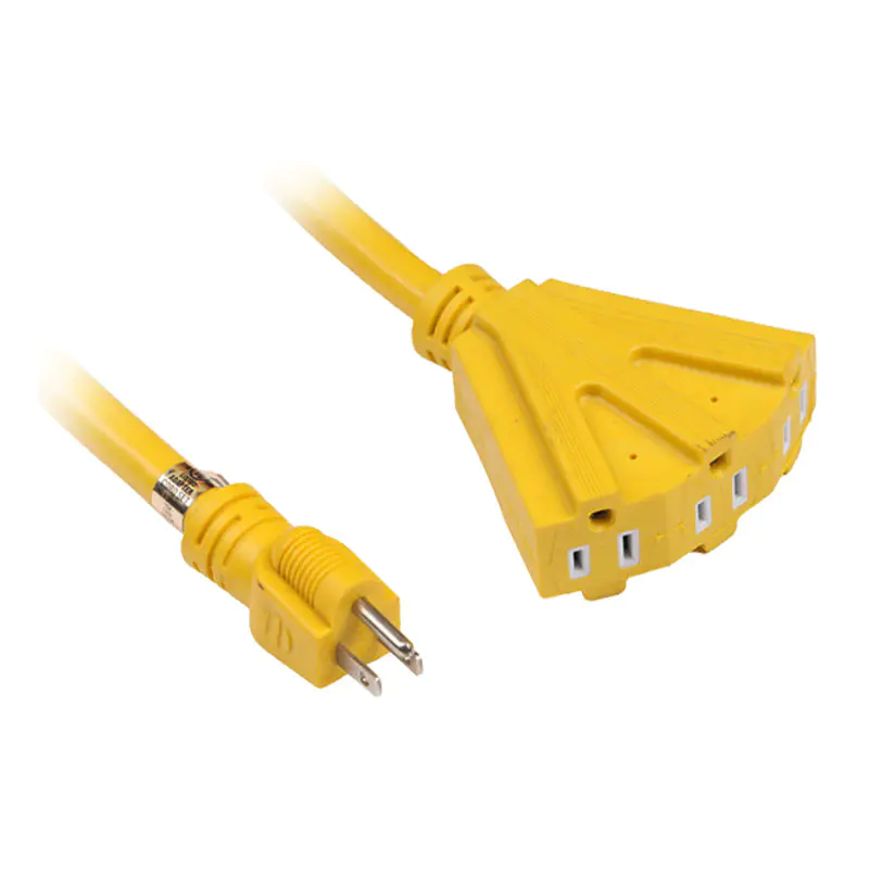 สายไฟต่อปลั๊ก US สำหรับงานหนักพร้อม 3 ช่อง FP-674, FP-678